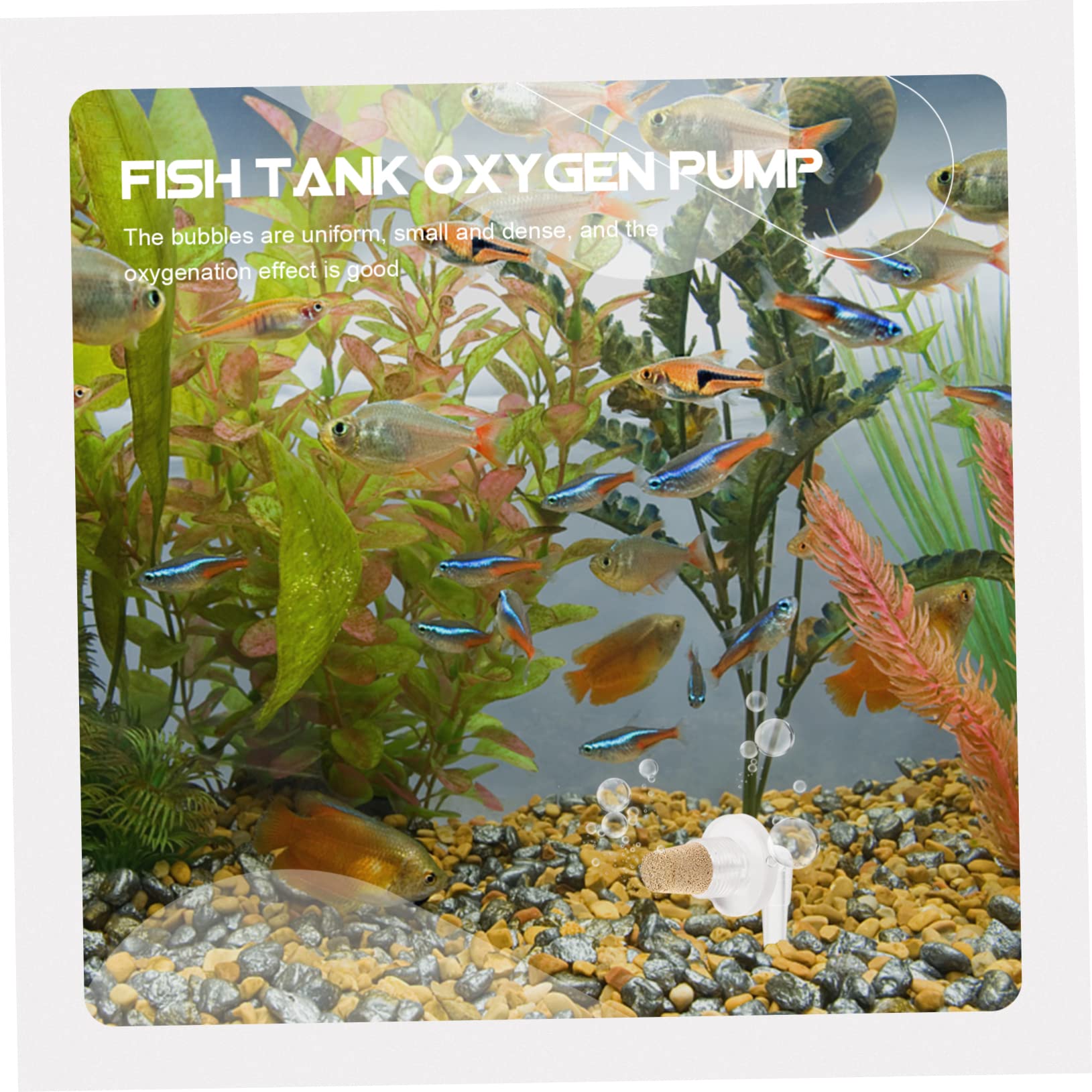 Toddmomy Adornos Metálicos 30 Piezas de oxigeno de Estanque Accesorios para de Aire de Acuario difusor de Aire pecera difusor para Acuario difusor de oxigeno sha- Codo Decoración Metálica