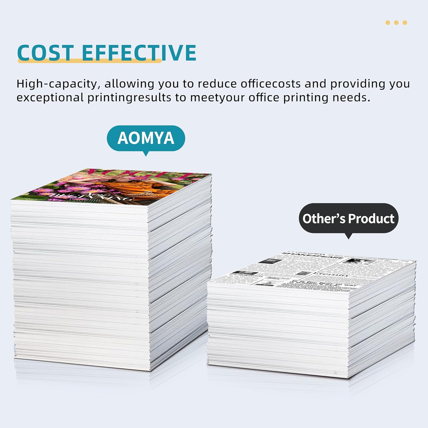 Aomya Compatible HP730 Ink Cartridge for HP 730 Photo Black P2V73A Ink Cartridges Work for HP Designjet T1600 T1700 T2600 Printer (300ml,Photo Black)