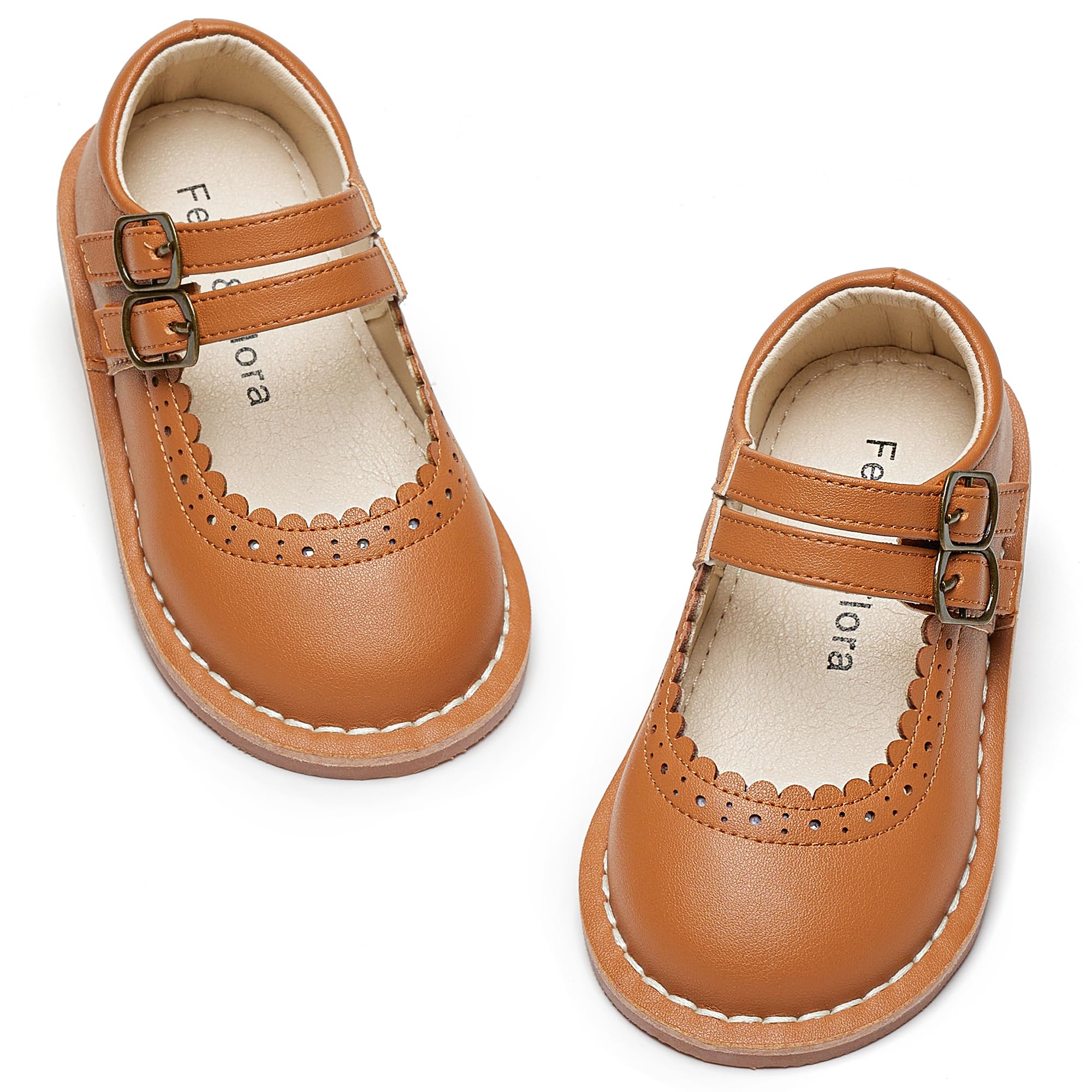 Felix &amp; Flora Toddler Little Girl Mary Jane Dress Shoes - Ballet Flats for Easter Flower Girl Party School Shoes.