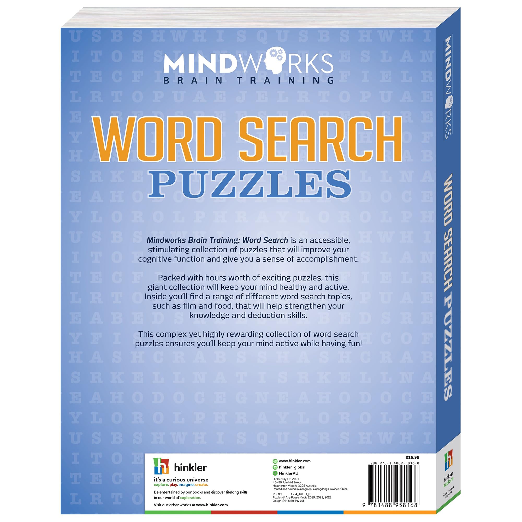 Mindworks: Word Search Puzzles - Puzzle Book for Adults, Brain Training, Travel Entertainment, Ranging Easy to Difficult, 288 Pages - Image 3