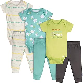 Unisex Baby 3 Outfit Bundle Mix Match Newborn to 12m Pants Set