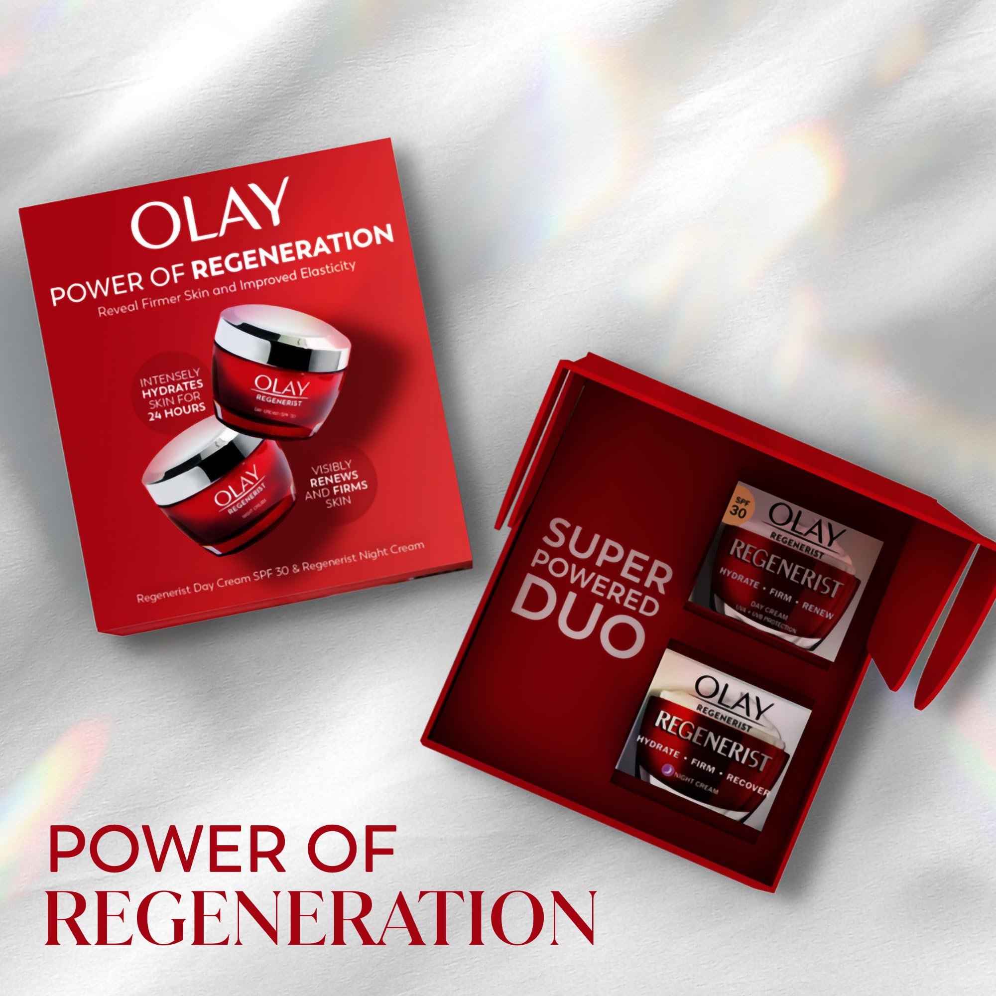 Olay Regenerist Giftset, SPF30 Day Face & Night Cream 50ml - Image 2