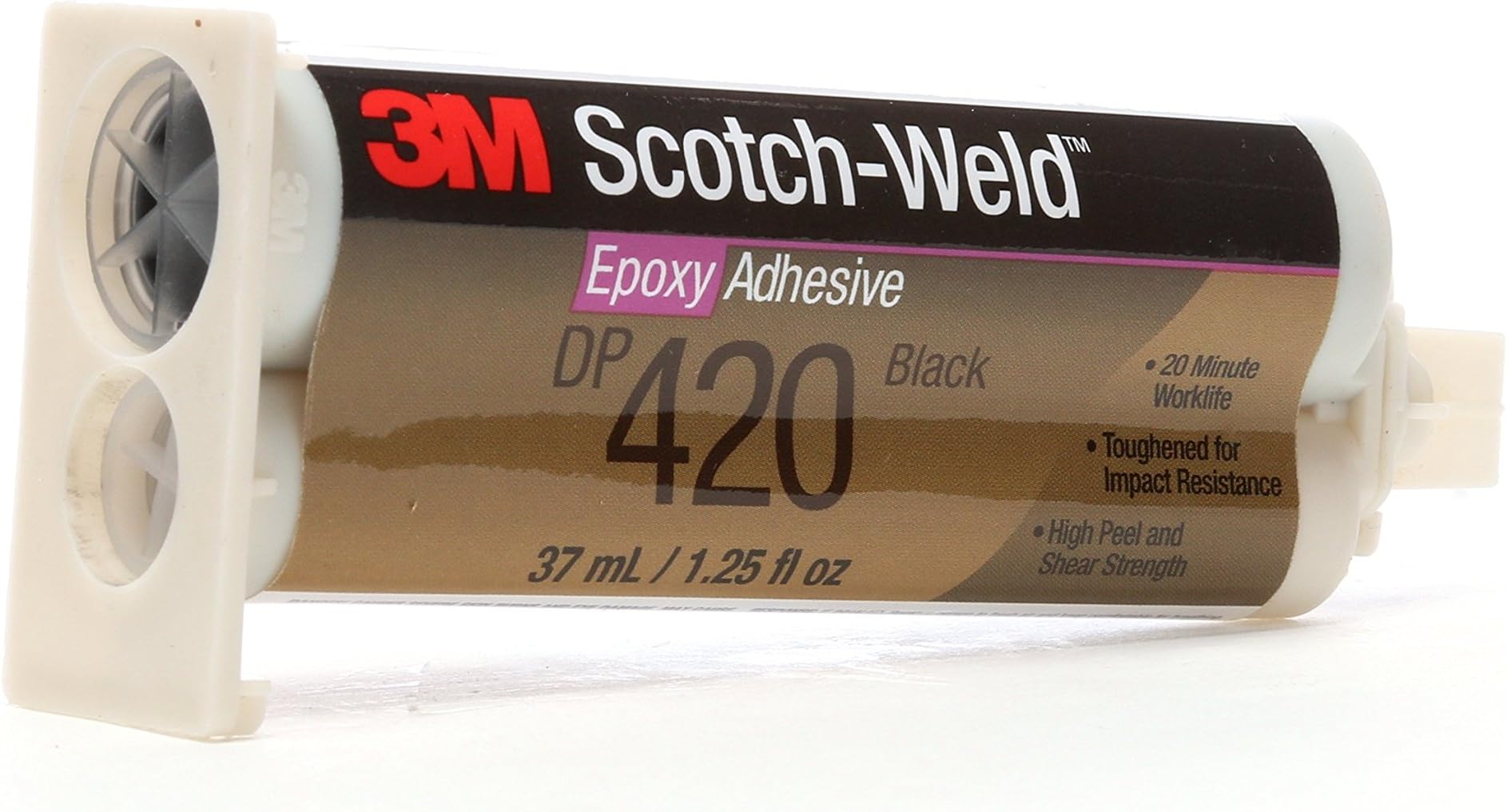 3M ScotchWeld Epoxy Adhesive DP420 Black, 1.25 fl oz (Pack of 1