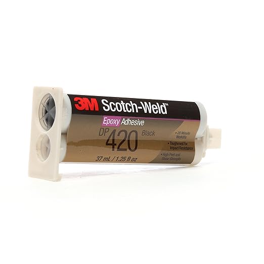3M ScotchWeld Epoxy Adhesive DP420 Black, 1.25 fl oz (Pack of 1