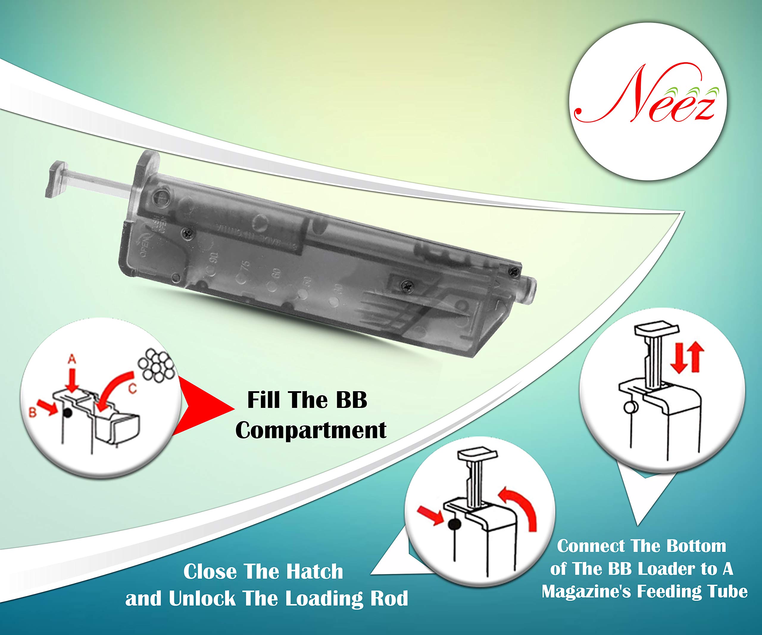 Airsoft BB Pellets Speed Loader Airsoft Magazine BB Gun 6MM Pellet