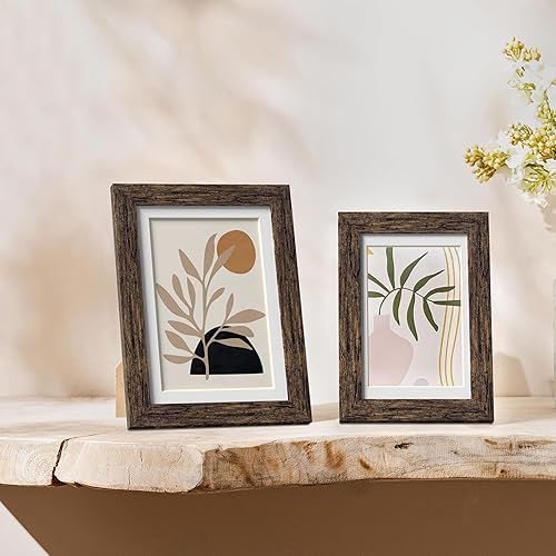 Vista 99 de eletecpro Juego de 10 marcos de fotos de 8.5 x 11 pulgadas, collage de fotos, decoración de pared, fotos de 5 x 7 con paspartú o de 8.5 x 11 Negro