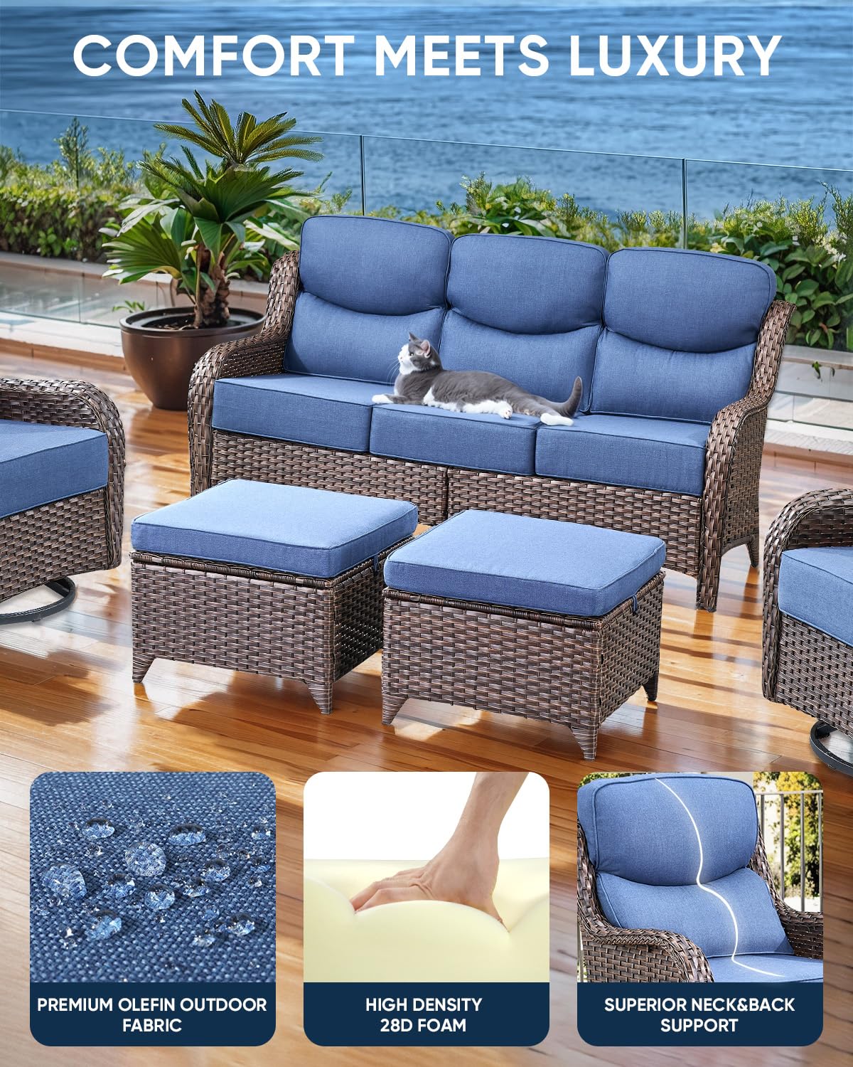 Artplan Deep Seat Outdoor Cushions ARTPLAN 24 X 24 X Outdoor