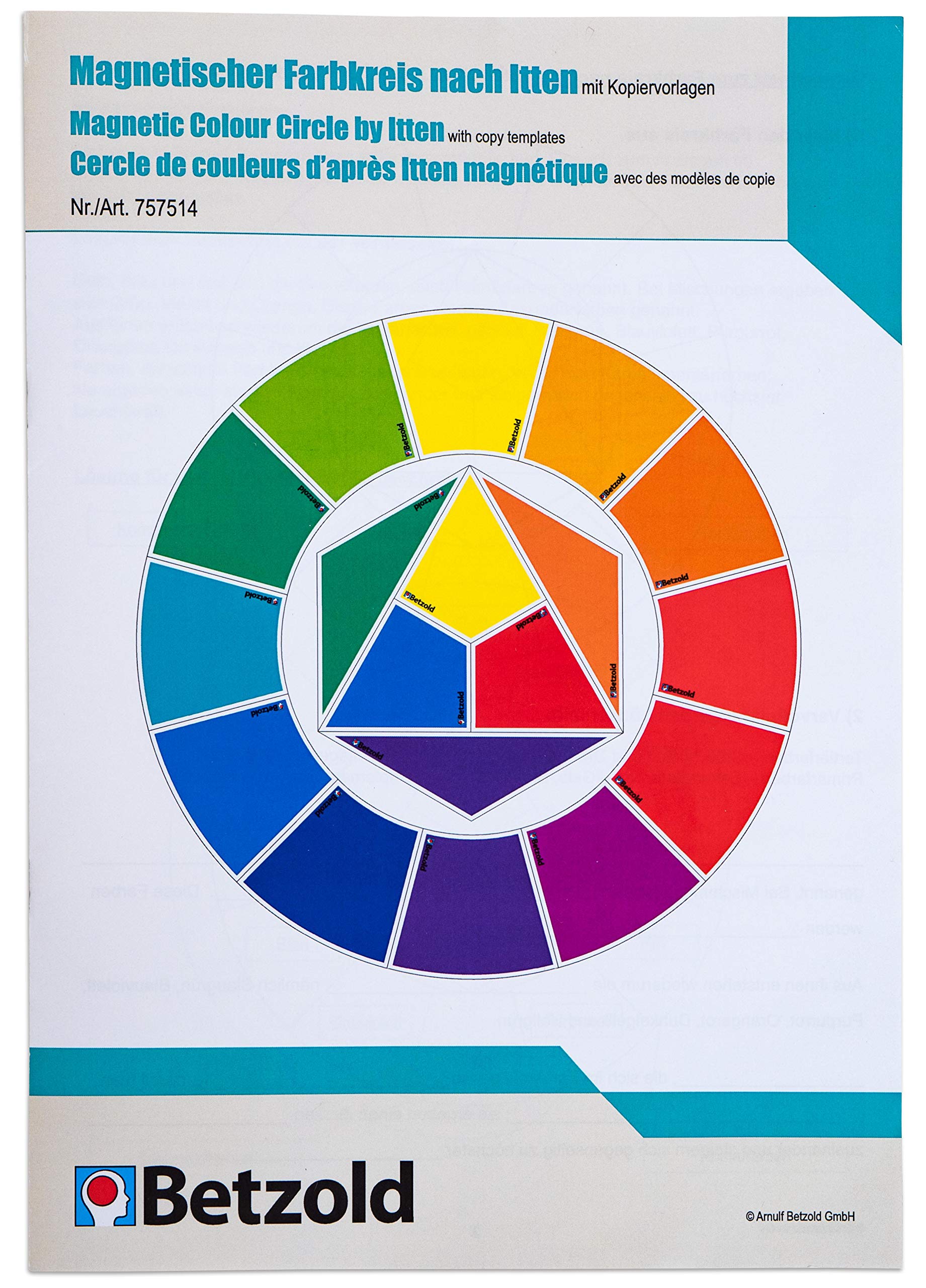 Betzold - Magnetisches Tafelmaterial Farbkreis nach Itten - Kunst-Unterricht