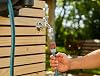 GARDENA 18620-20 Wall-Mounted Automatic Hose Box, RollUp M/L 85.2 ft 25 m, Blue Hose Reel 180 Degree Rotation, UV and Frost Proof German Brand Watering, Gardening, Watering