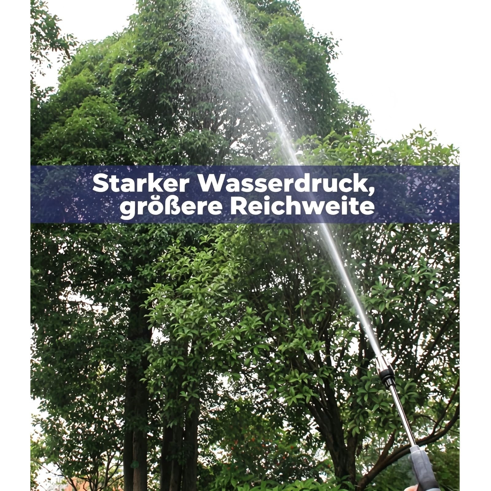 Jetterix Hochdruckreiniger, Hochdruckpistole 360° Druckdüse, Hochdruckdüse Für Gartenschlauch, Regulierbarer Wasserdruck (1 Stück)