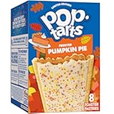 Toaster Pastries, Breakfast Foods, Fall Snacks, Frosted Pumpkin Pie, 13.5oz Box (8 Pop-Tarts)