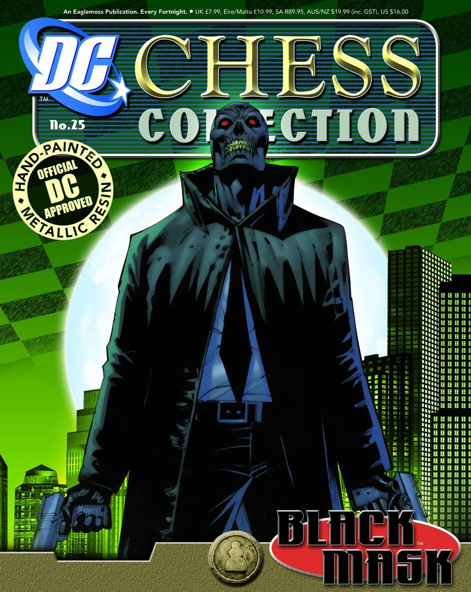 Figurine Black Mask - DC Chess Collection - Pièce D'échecs - Numéro 25 - Peinte à La Main