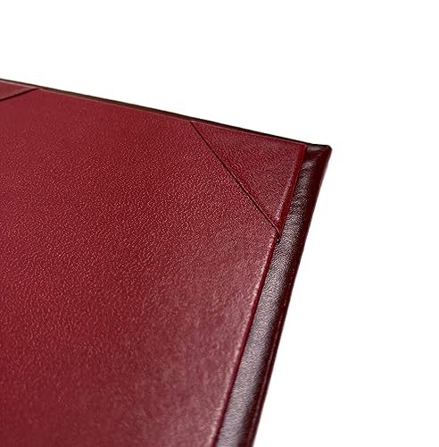 Miniatura 3 de Paquete de 5 fundas de menú Goodsmart Columbia Casebound con páginas interiores de esquina para álbumes (borgoña, 2 vistas, 8.5 x 14 pulgadas)