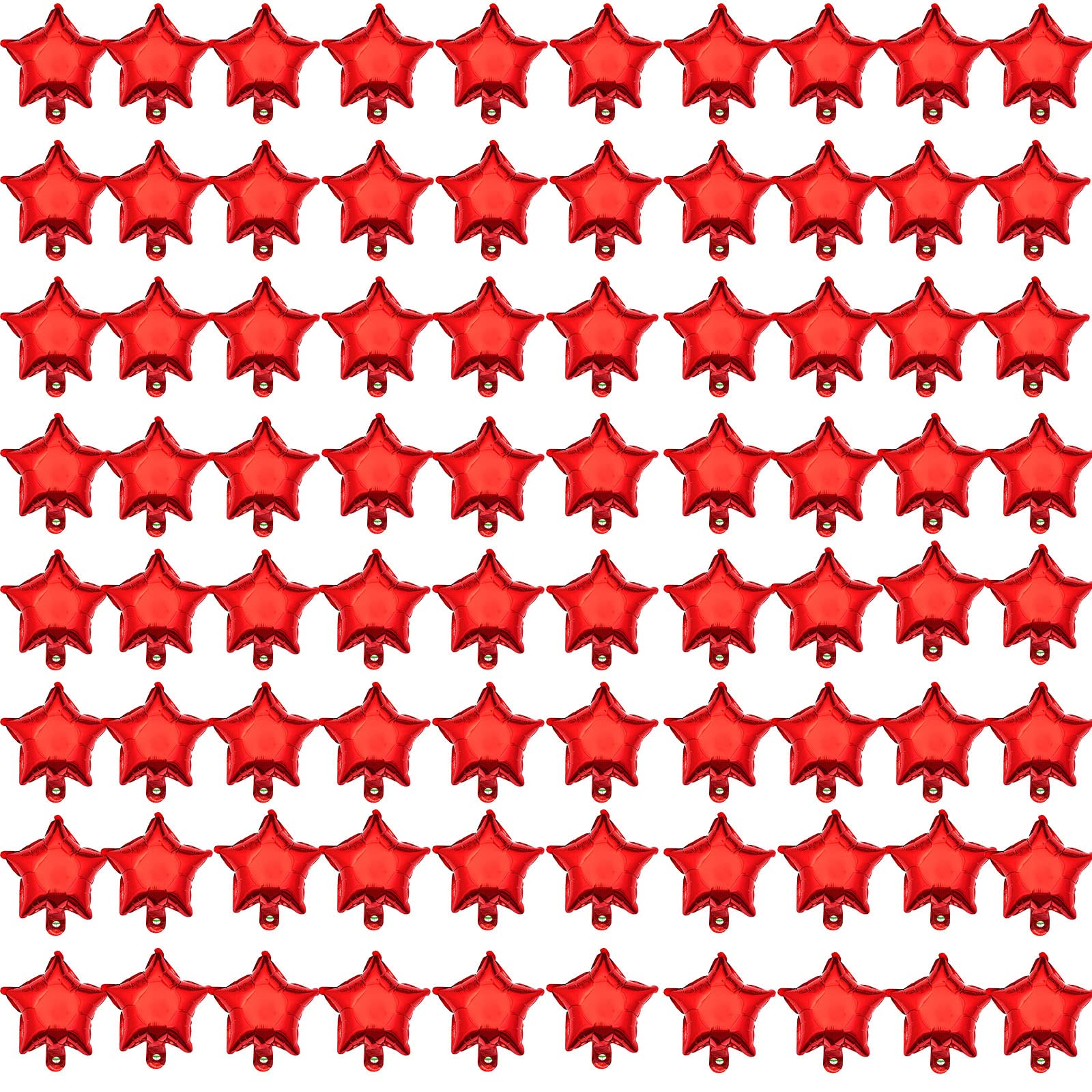 5 Inch Star Shape Foil Balloons, 80pcs Mini Mylar Balloons for Birthday Baby Shower Wedding Party Decoration. (Can't float)