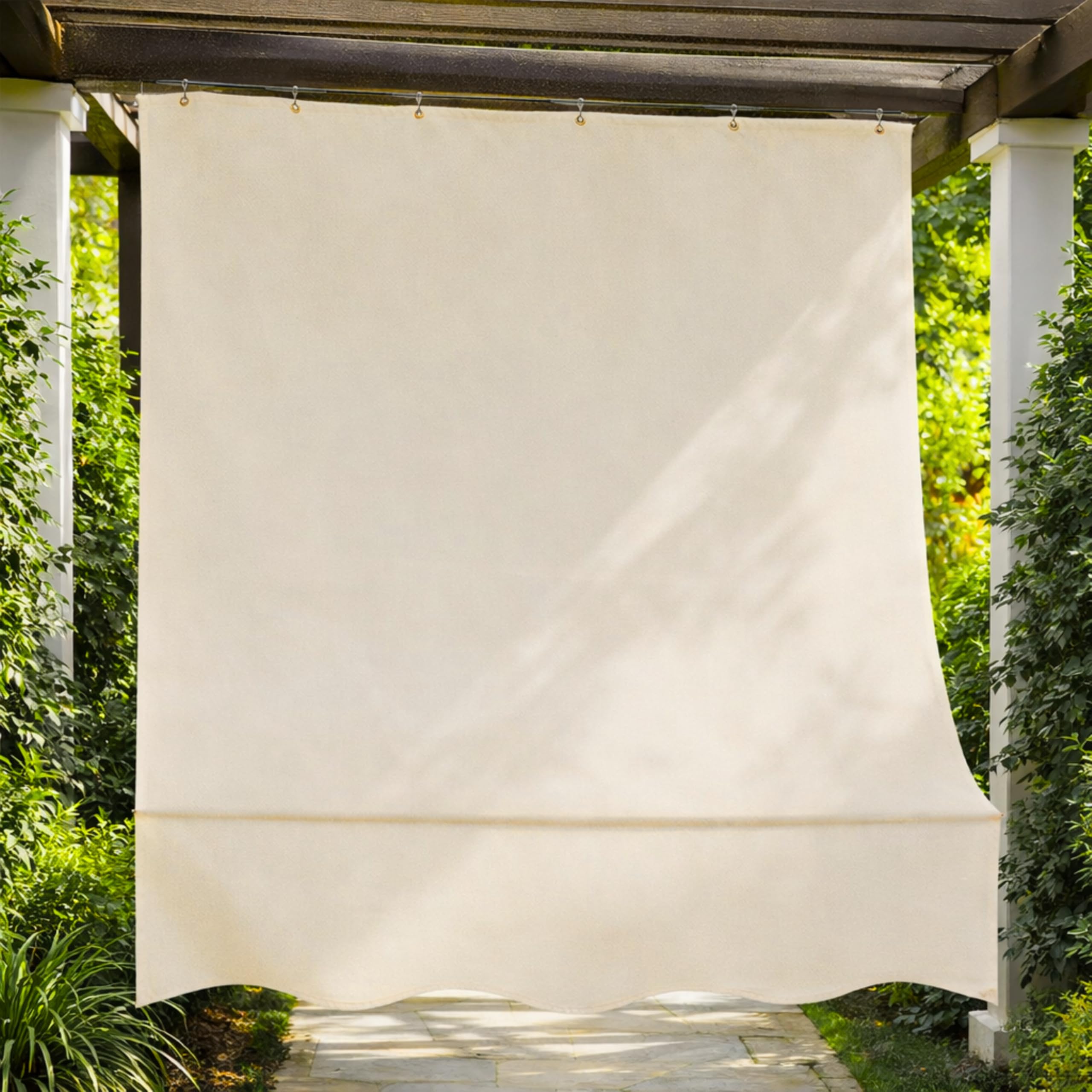 Tenda da Sole a Caduta Beige per Balcone 290x290 cm 1700g, Protezione UV, Verticale per Terrazza e Giardino