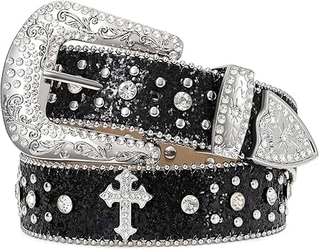 小物 Vintage Studs Design Leather Belt 小物 Vintage Studs leather grove Vintage Style Leather Studs