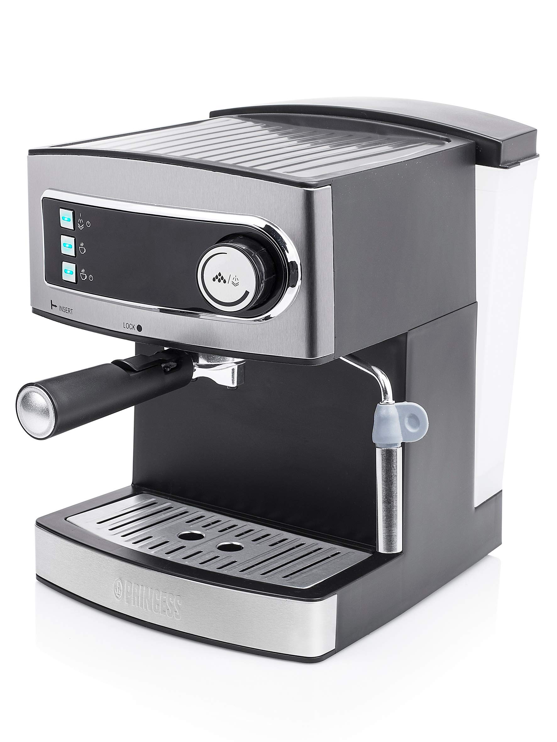 Princess 01.249407.01.001, machine à espresso, 15 bar, réservoir amovible