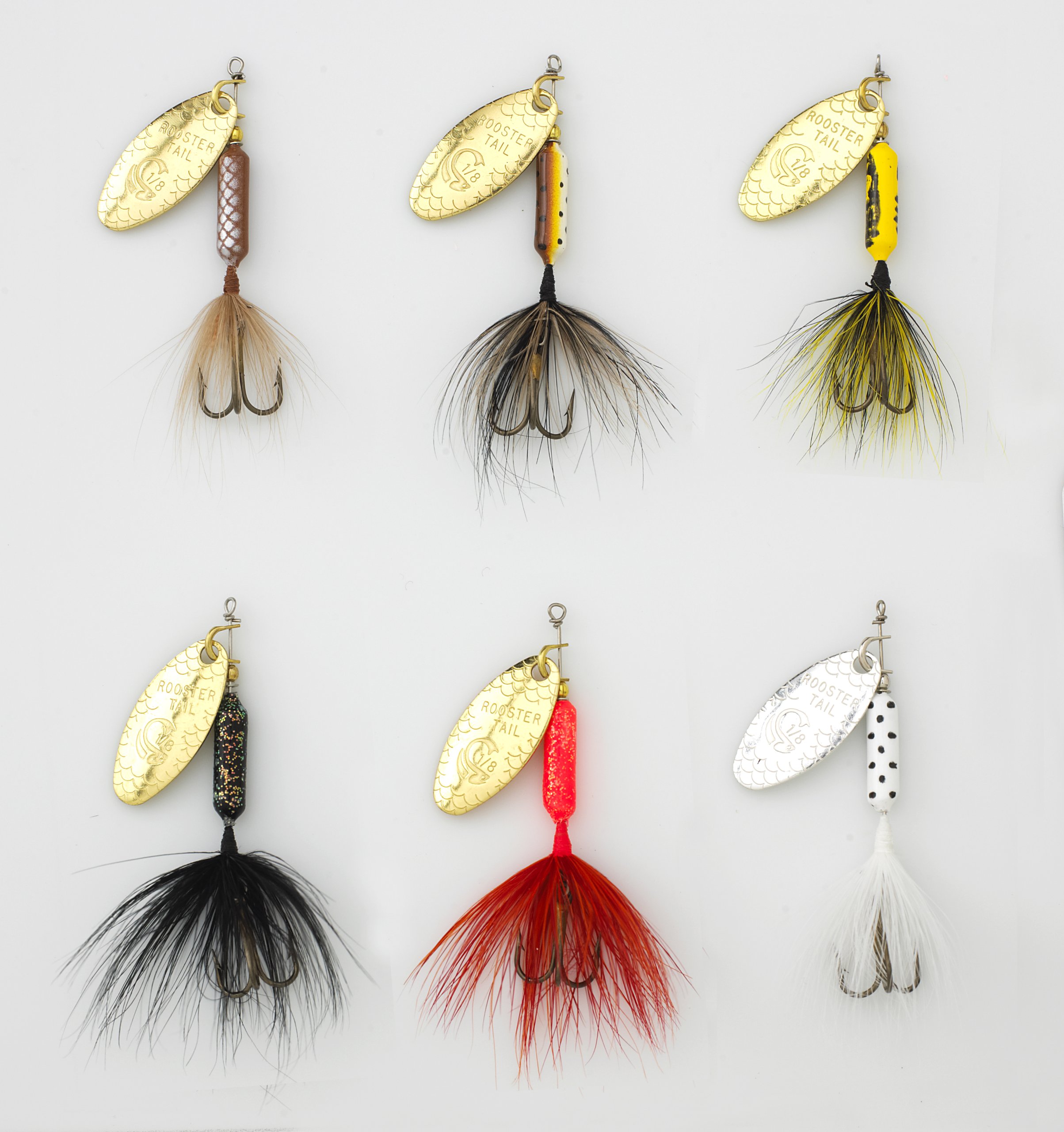 Yakima Rooster Tail Trophy Bait Pack - Six Assorted Colors