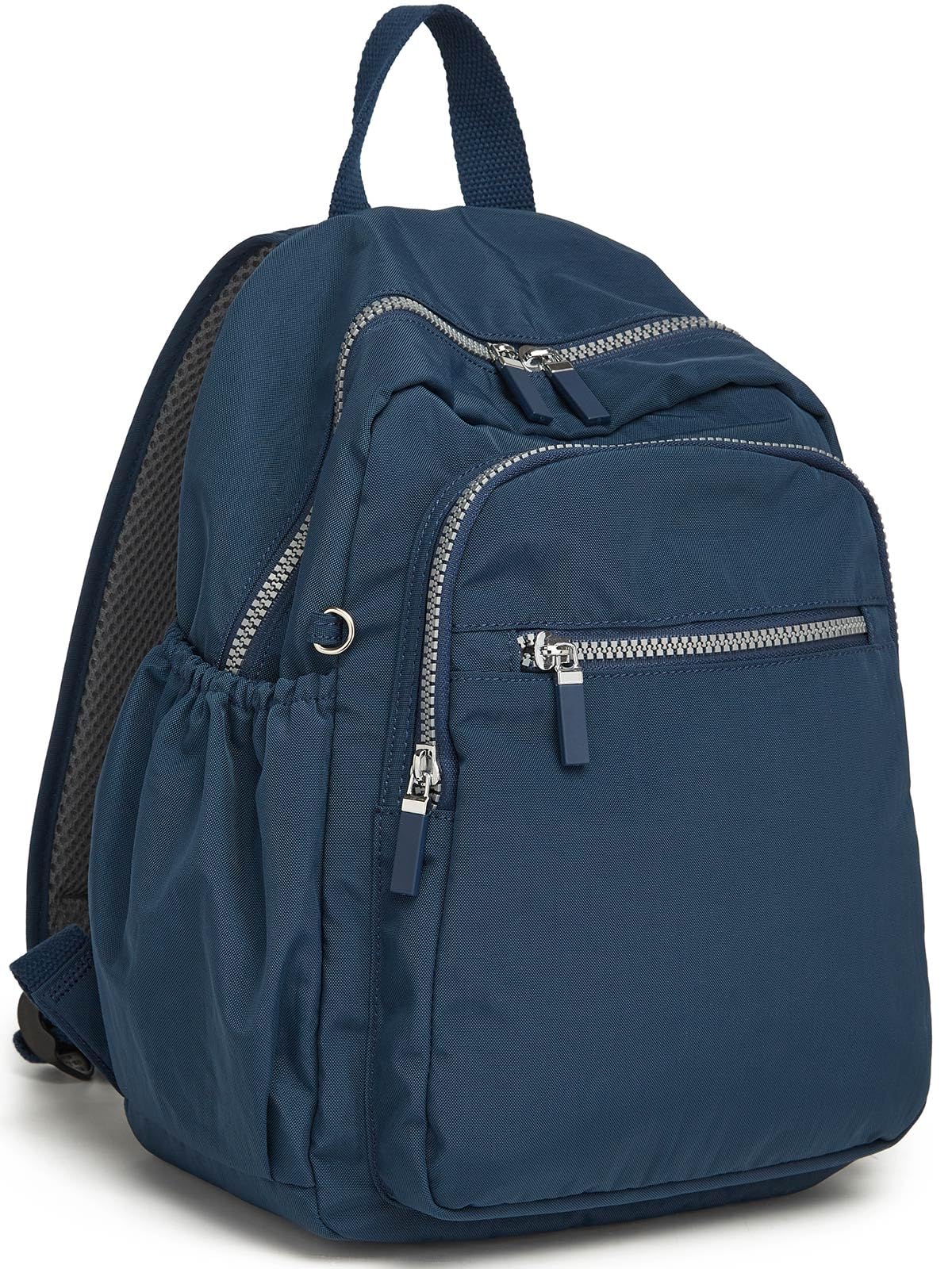 Small Nylon Backpack Mini Casual Daypack Lightweight Backpack for Women (NAVY BLUE)