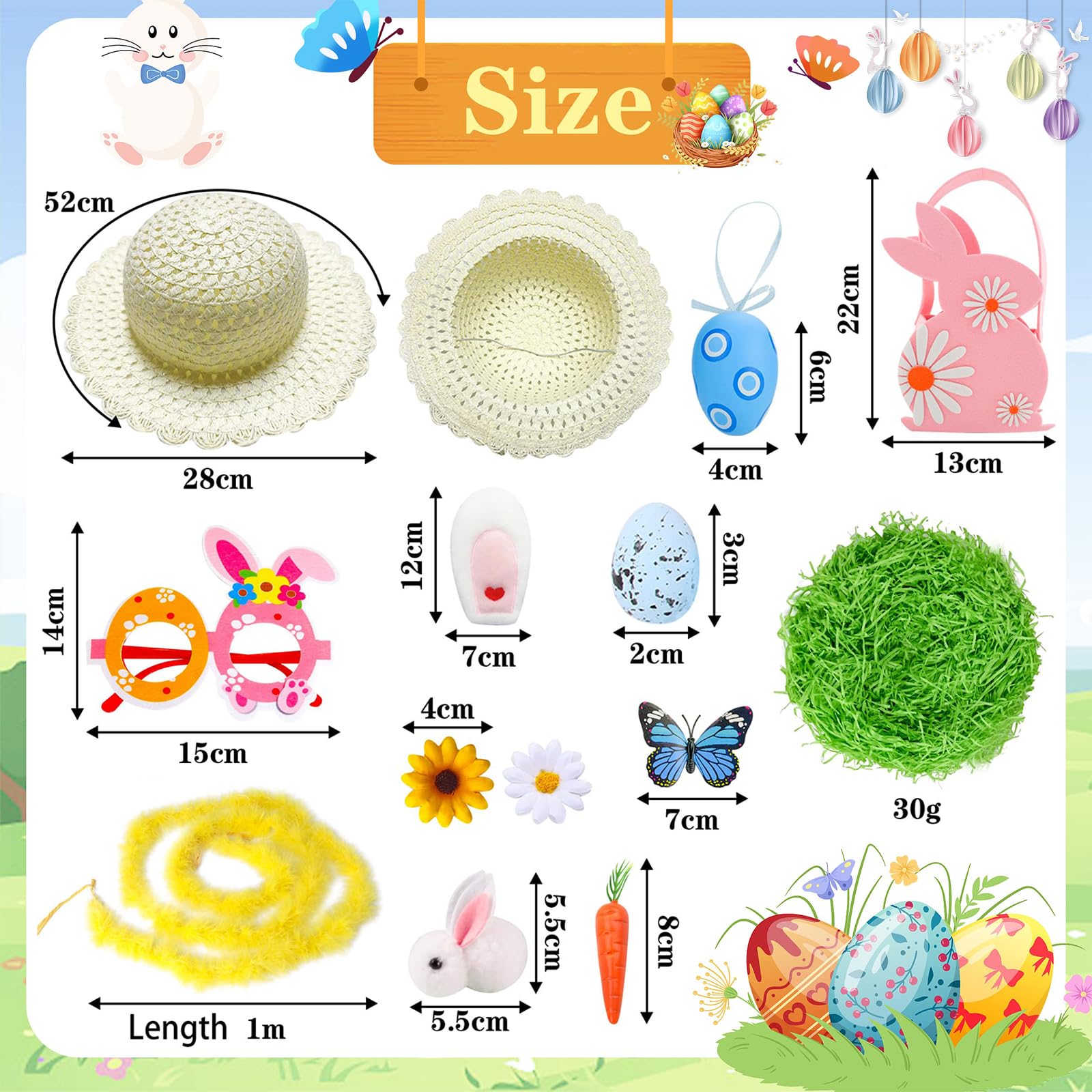 Easter Bonnet Kit, Easter Decorations - Image 2