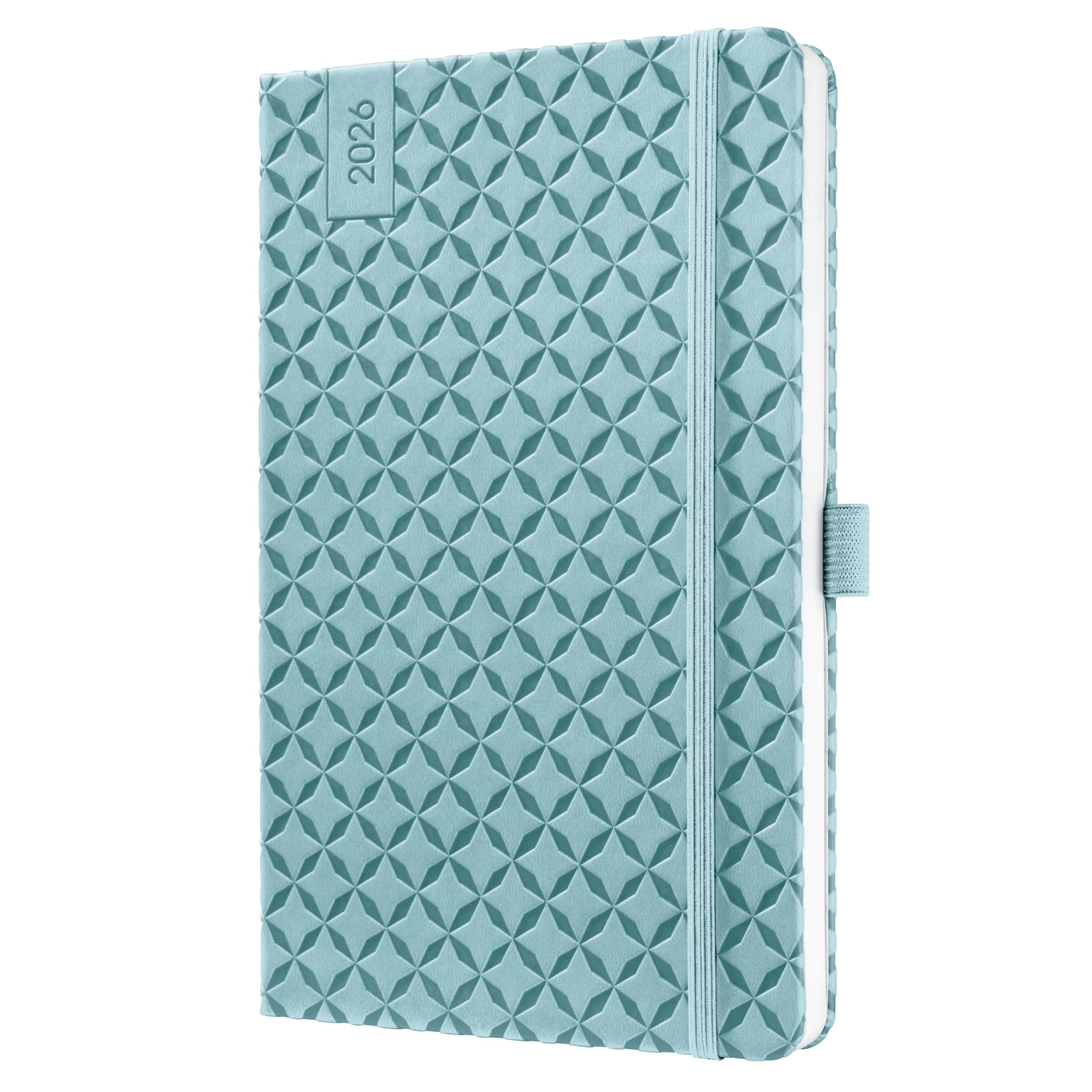 SIGEL J6113 Weekly planner Jolie 2026-1 year - approx. A5 - Sky Blue - 2 pages = 1 week - hardcover - 80 gsm - light blue - 174 p. - FSC-certified