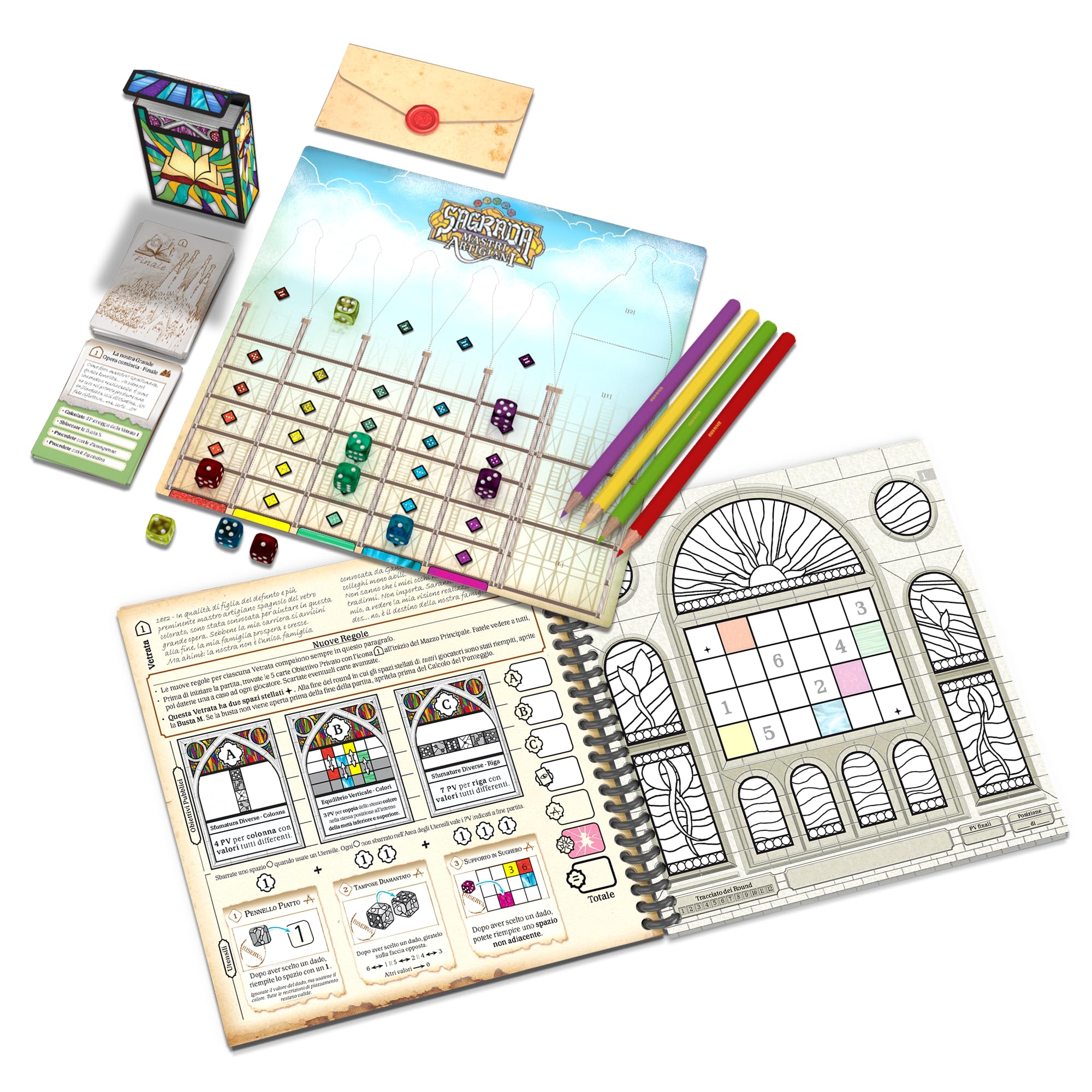 Cranio Creations - Sagrada, Mastri Artigiani - Il Gioco Legacy Per Costruire La Famosa Basilica Di Barcellona - Edizione in Lingua Italiana