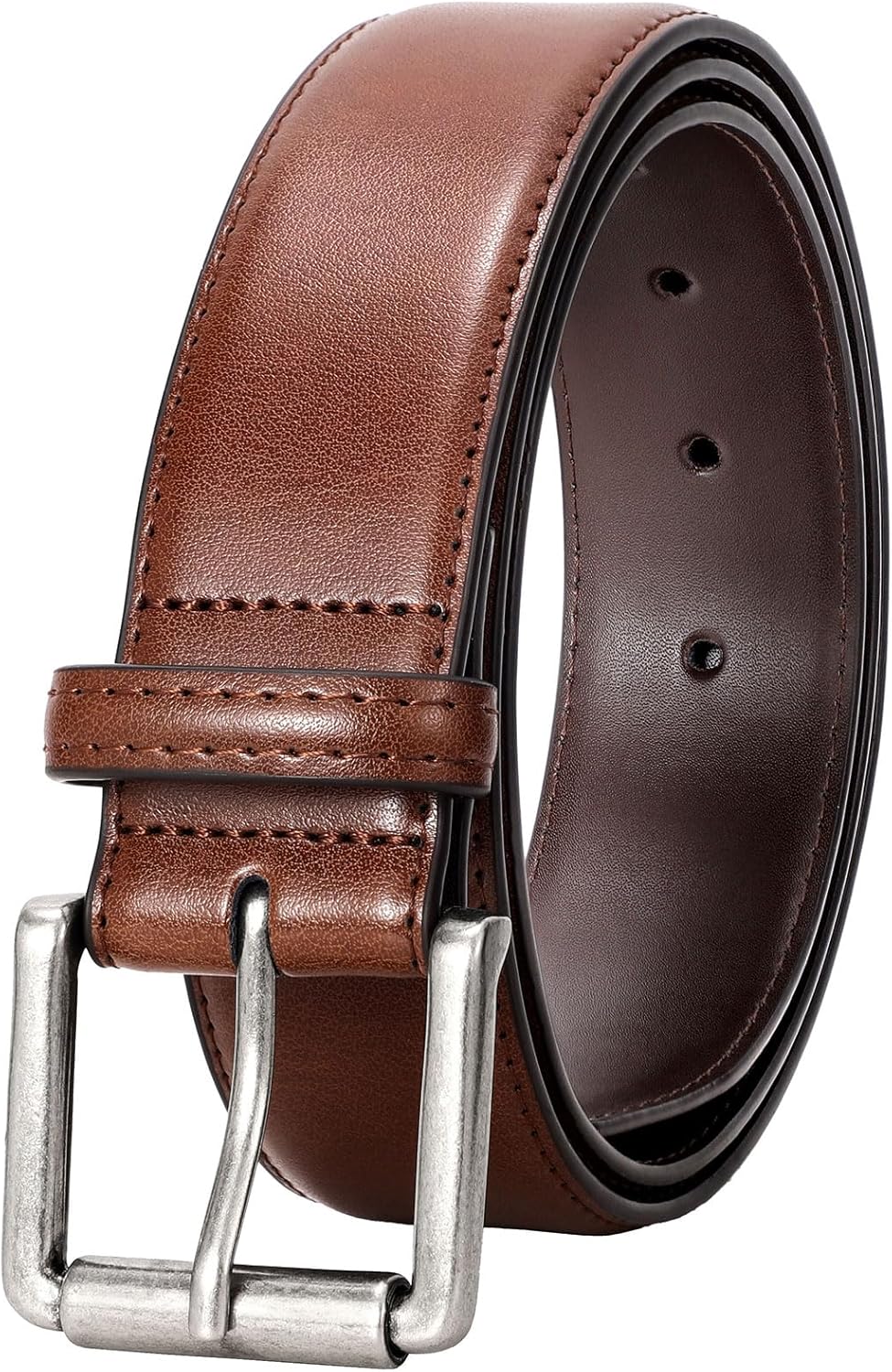 JASGOOD Men Belt Leather Belt for Men Dress Belt Casual Belt Men Golf Belt 1.5” Classic Work belt for Men Leather Jeans Belt