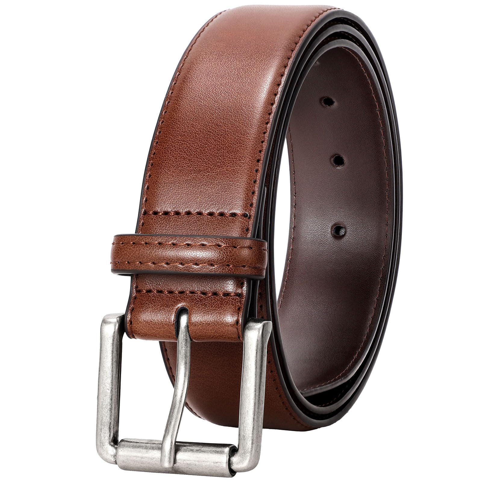 JASGOOD Men's Leather Dress & Casual Belt - 1.5' Classic Work & Jeans Belt