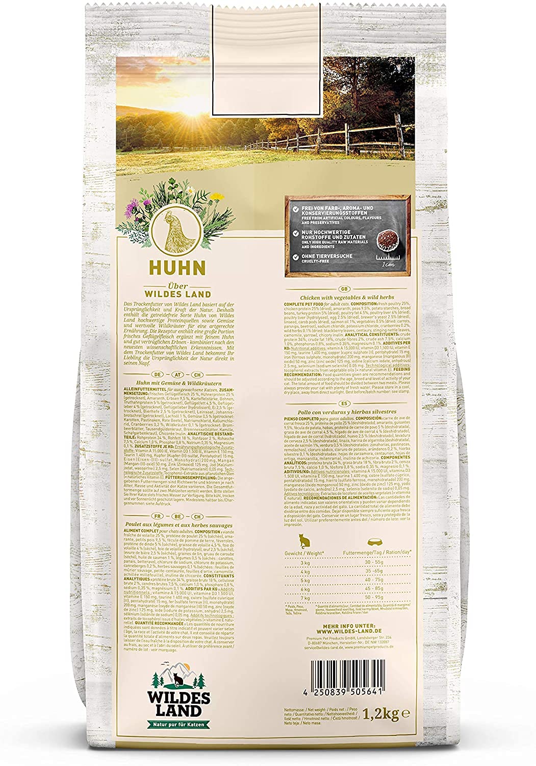 Wildes Land Trockenfutter Huhn 400g