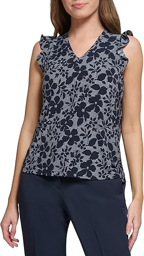 Tommy Hilfiger Blusa sin mangas con cuello vuelto