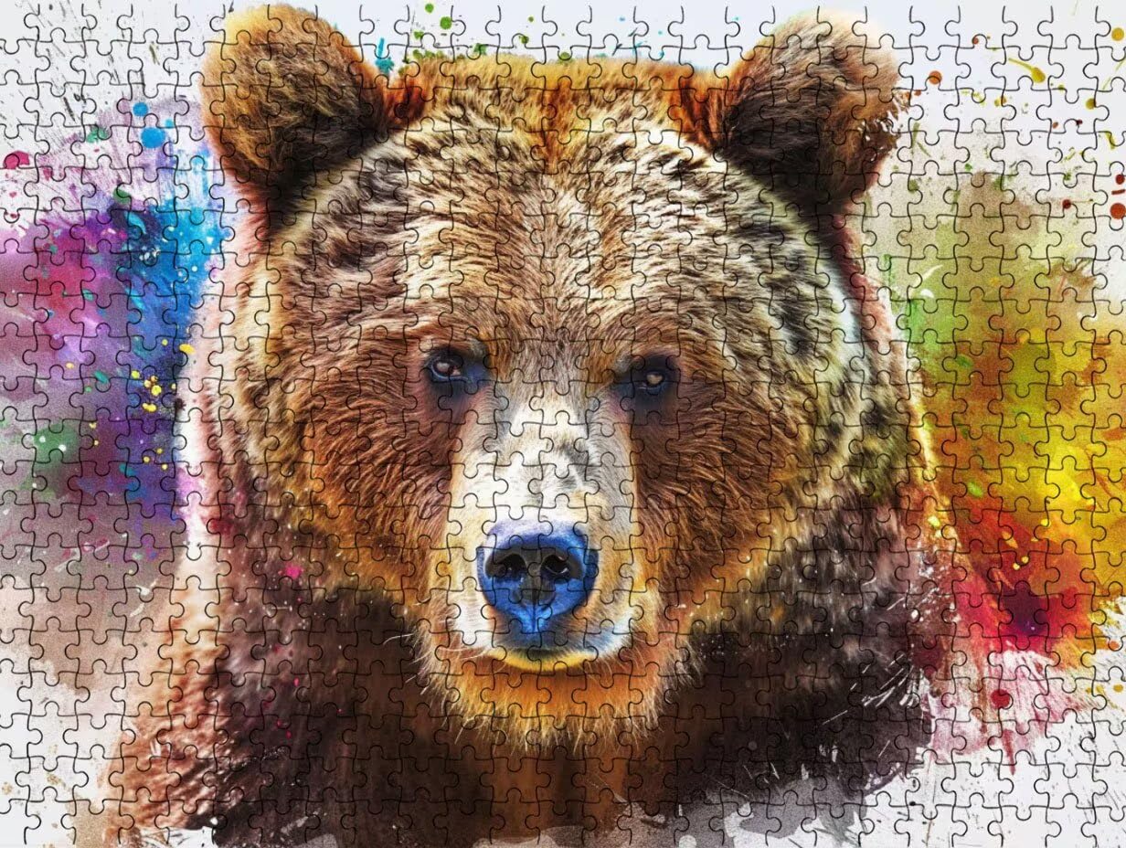 Puzzle 6000 para Adultos, Oso De Pintura, Rompecabezas Clásicos LDYQS7-656