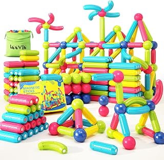 Loovio Magnetic Balls & Sticks Building Toys for Toddlers 3+ - Montessori STEM Educational Starter Set for Boys & Girls