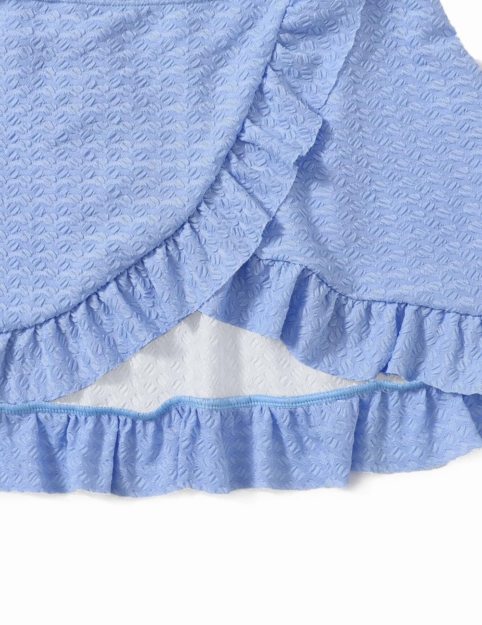 Arshiner Conjunto de Bikini 3 Piezas para Niñas Bañador de Playa Verano Top Shorts Falda 5-14 Años