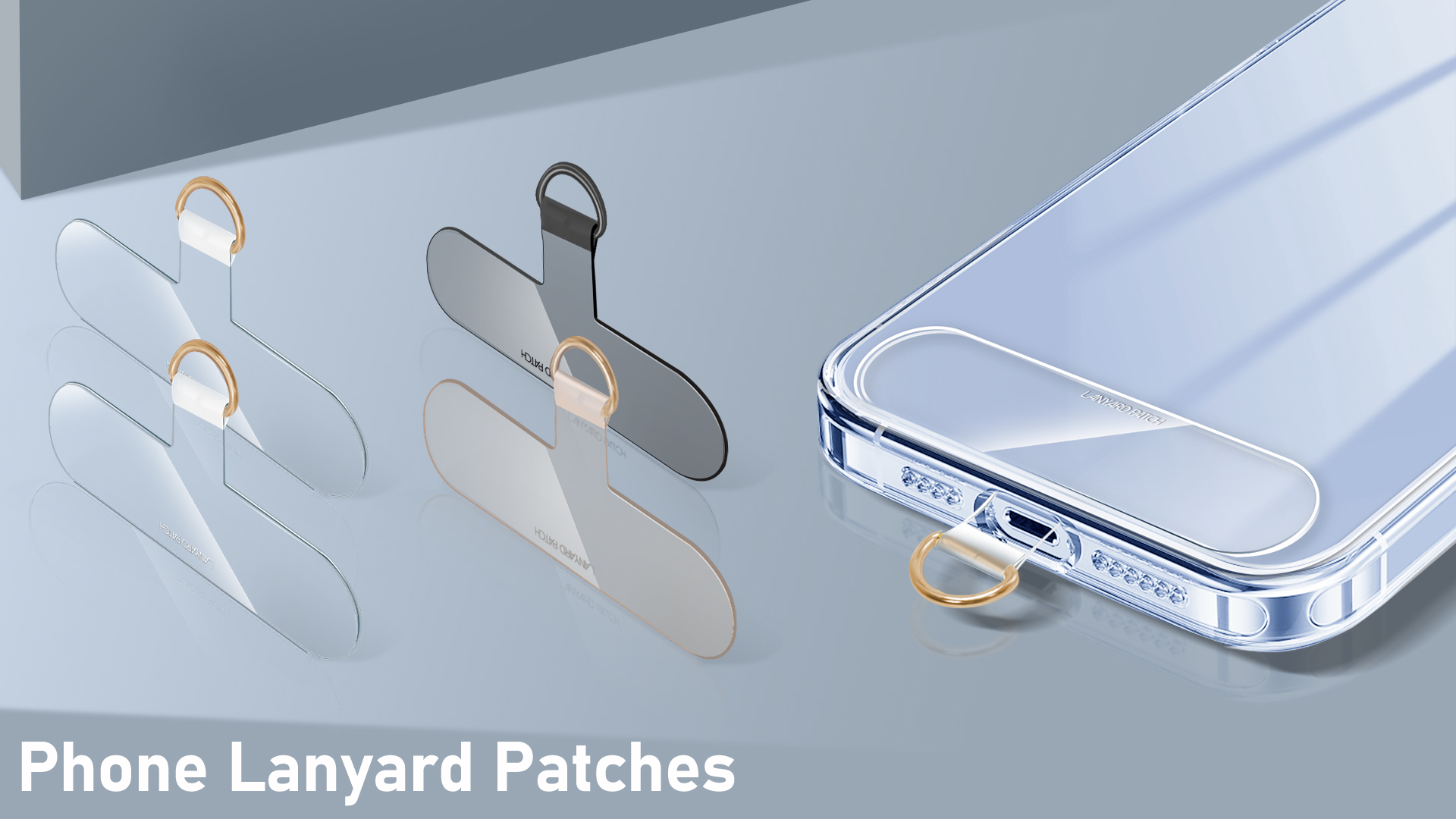 4 Patches Lanyard Pour Smartphone | Anneau Métal + TPU Transparent | Support 5KG Anti-Chute - 7