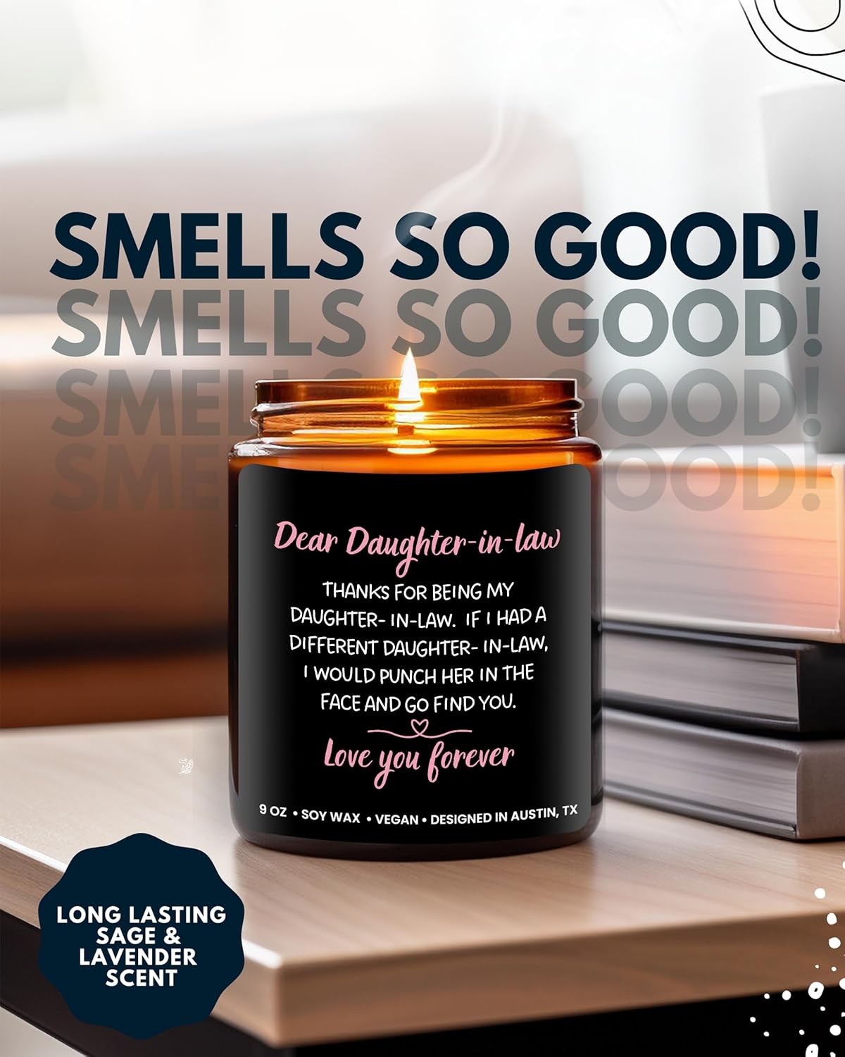 Funny Daughter-in-Law Candle, Best Gifts for Daughter in Law, Future Daughter in Law Gifts from Mother in Law, Gift Ideas for Dear Daughter-in-Law for Wedding, Christmas, Birthday, Gift-Ready - Image 5