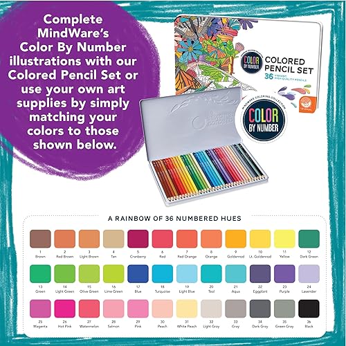 Miniatura 5 de MindWare Mosaicos misteriosos para colorear por números: Libro 15