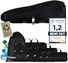 TRAVEL DUDE packing cube set with compression made from recycled plastic bottles Lightweight Packing Cubes Panniers Set for Backpack & Suitcase Black 7-piece set