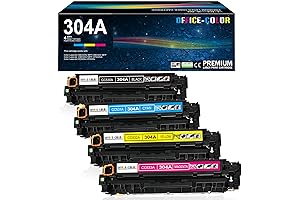 304A Toner Cartridges 4-Pack Replacement for HP CP2025