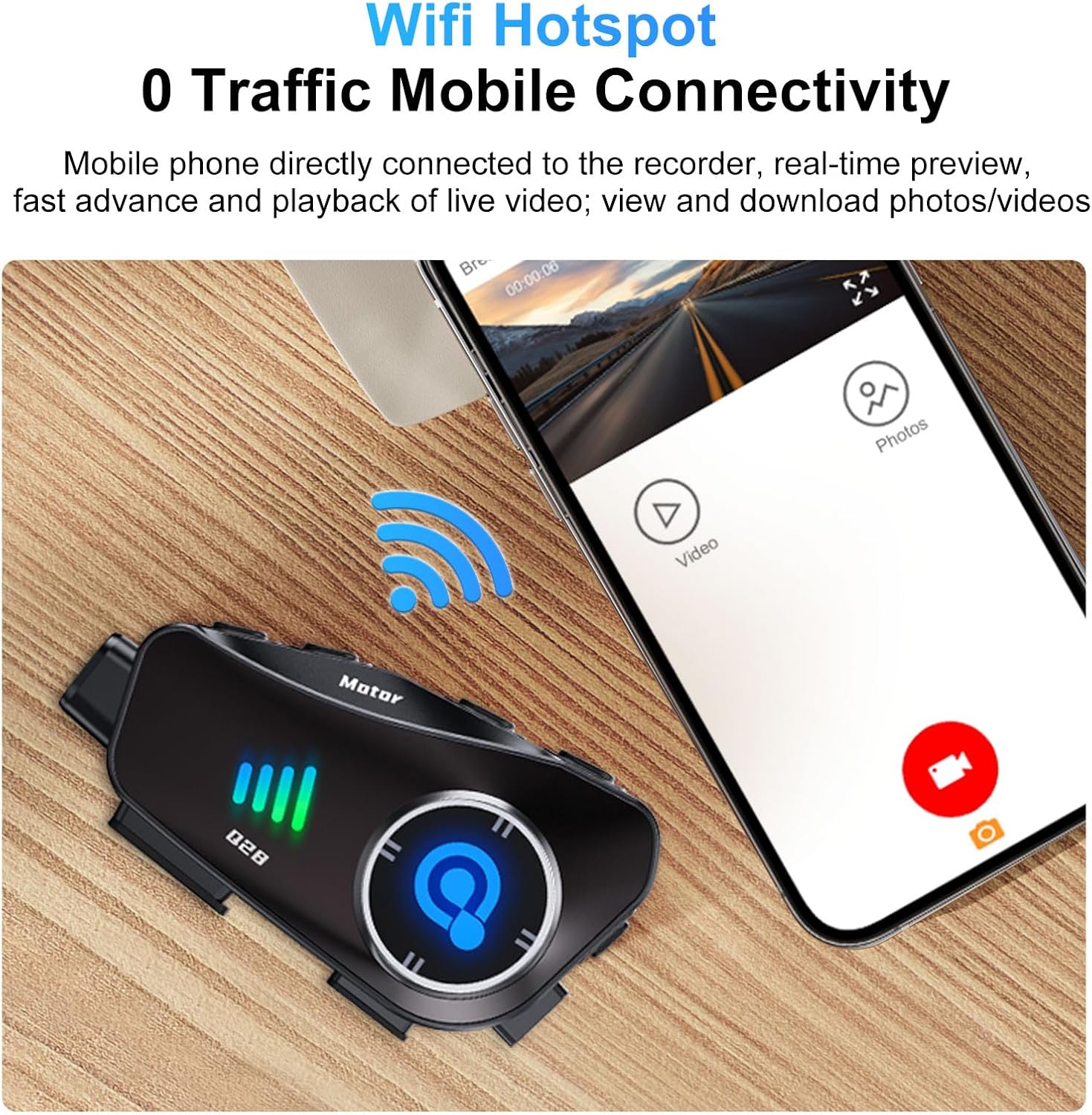 BTQILEYOO Q28 device with TF card being inserted