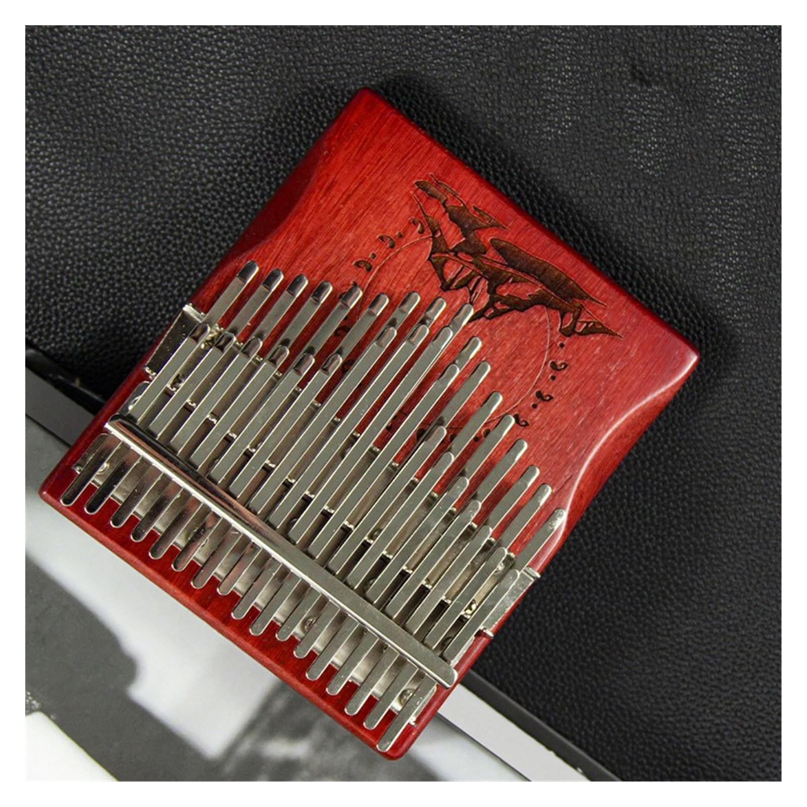 kalimba mini Podstawowy instrument muzyczny dwuwarstwowy fortepian mahoniowy z kciukiem 34 tony