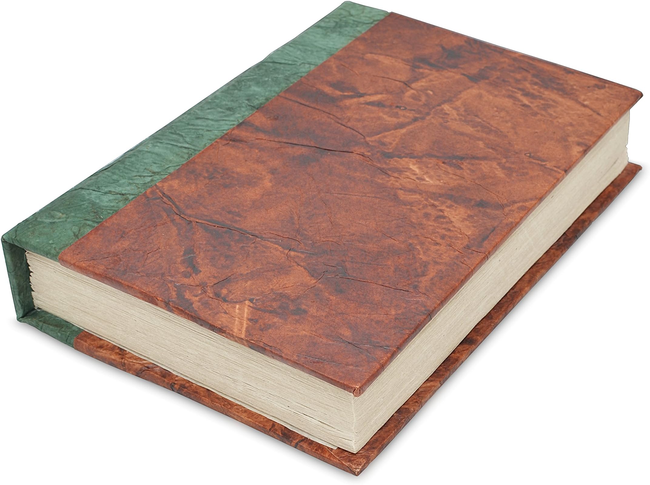 Kathmandu Valley Co. Nepali Eco Writing Journal with Extra-Thick Vintage Handmade Lokta Paper, Clean-Cut, Made in The Himalayas of Nepal, 6x9 Inches (Forest Bliss, Epic)