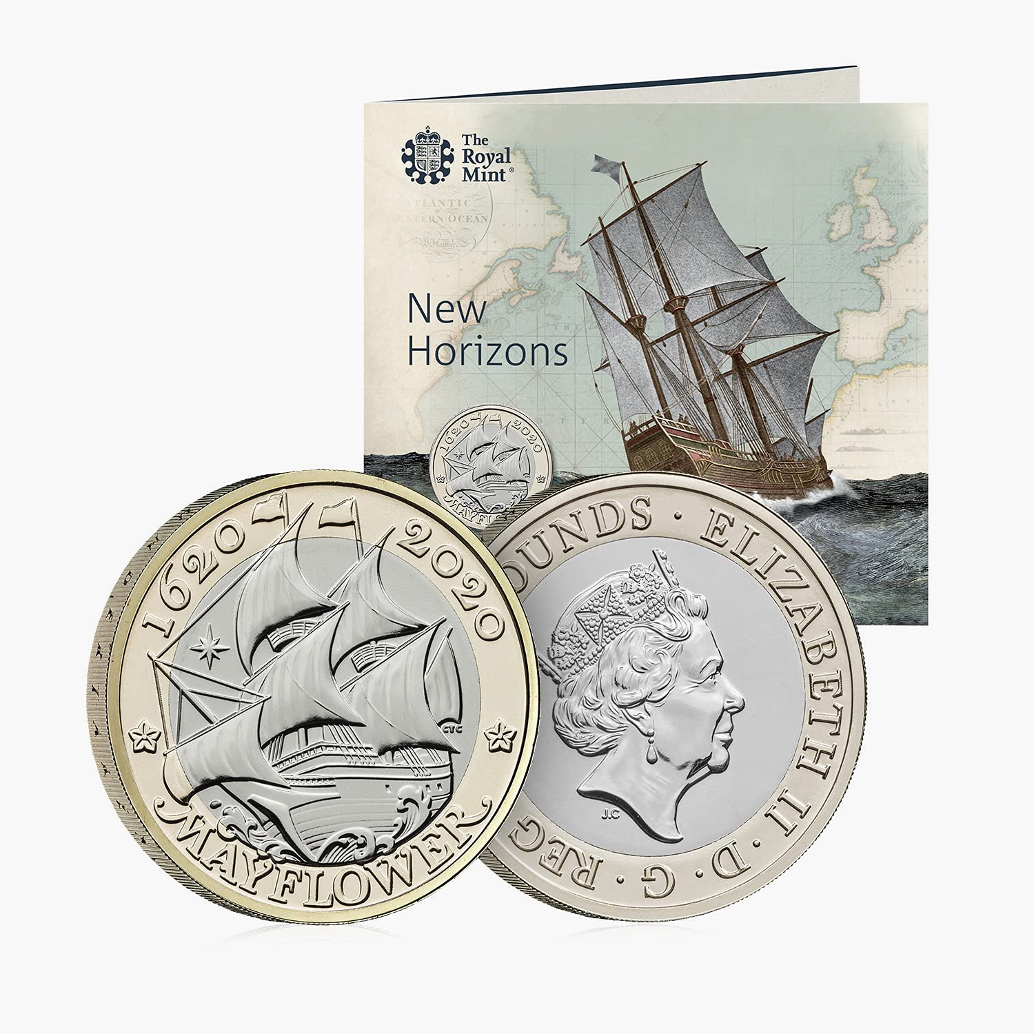 Royal Mint Coin Official £2 BU The 400th Anniversary of the Mayflower 2020