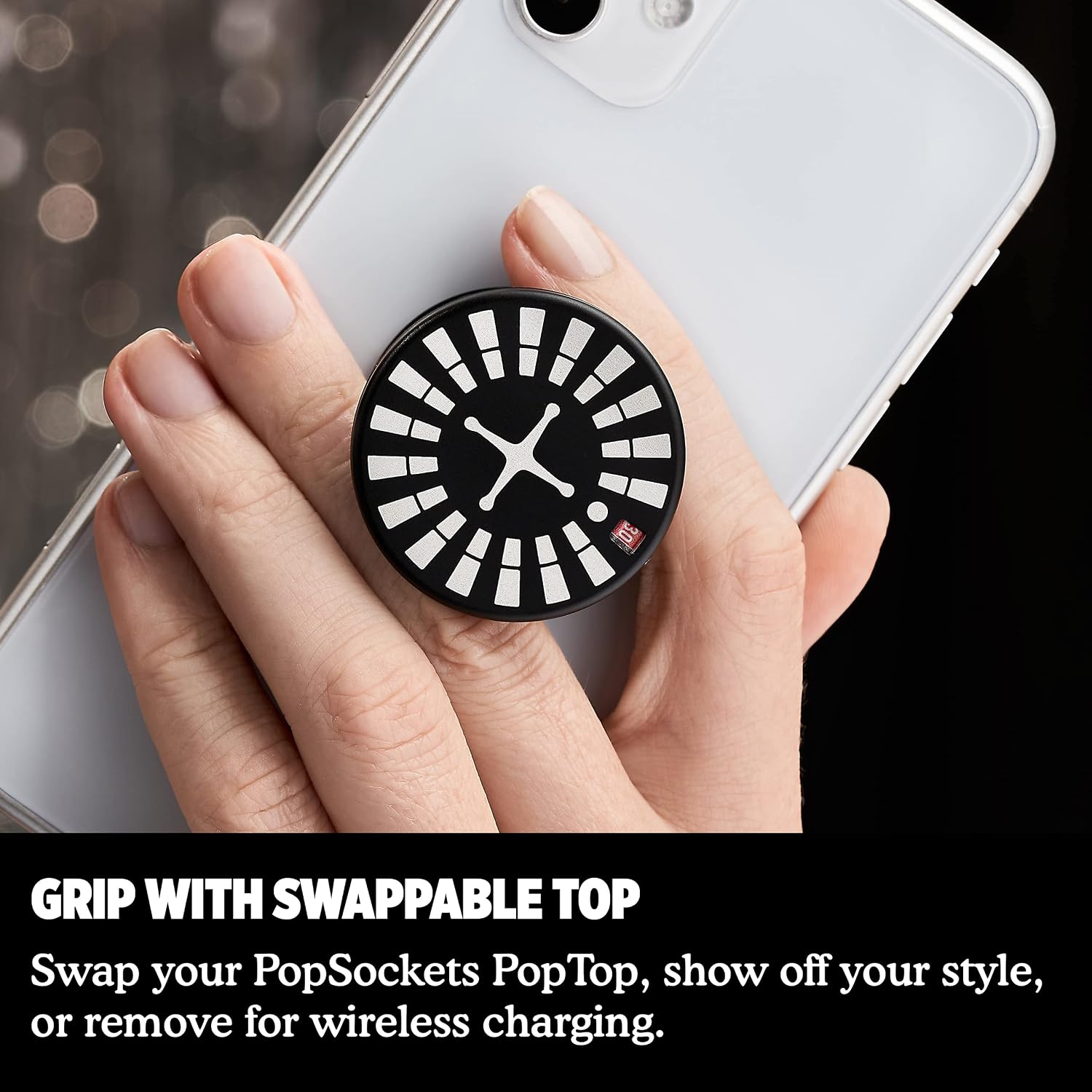 PopSockets Phone Grip with Expanding Kickstand, Backspin PopSocket, Spinning PopSockets - Backspin Roulette