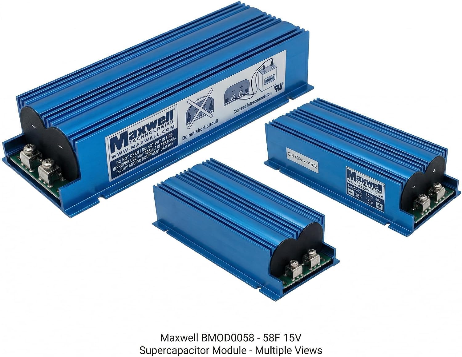 Maxwell Supercapacitor Jump Starter 15V 58F, 800A Peak Battery-Free Car Starter, 12V Portable Jump Box for 7.0L Gas 4.0L Diesel, Works in Extreme Cold, 10-Year Lifespan