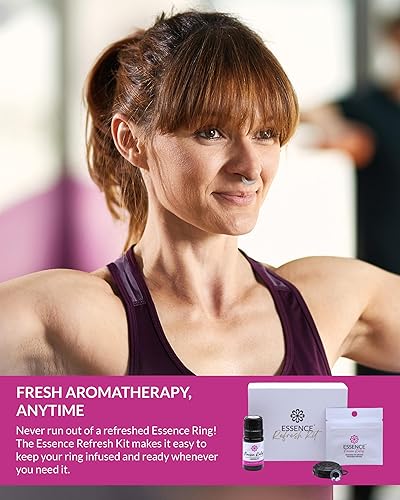 Vista 30 de Essence - Difusor nasal de aromaterapia portátil, alivio de alergias, anillo de nariz de aceite esencial, clip de aroma personal para viajes