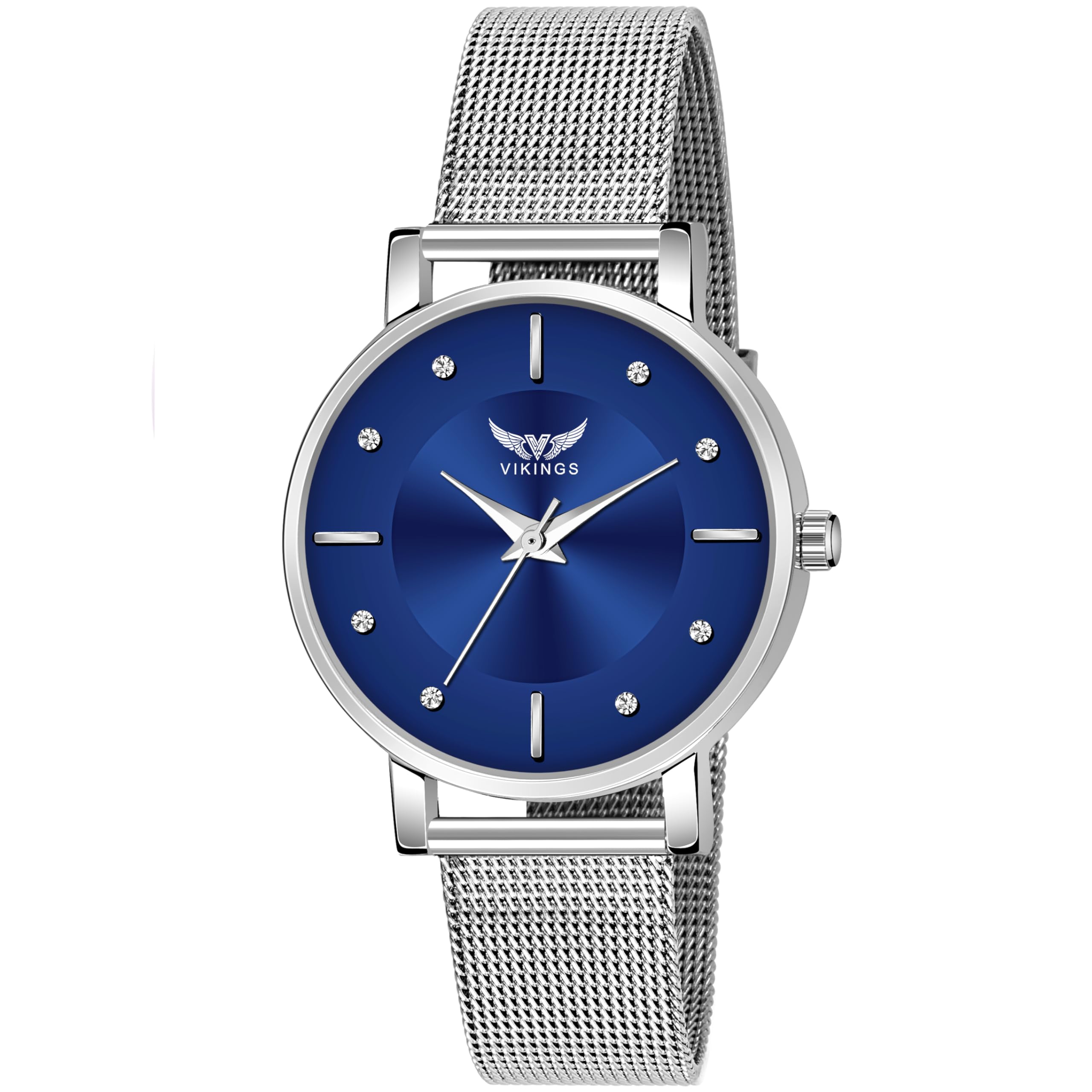 VIKINGS Blue Dial Analogue Watch for Womens - VK-LR-057-BLU-SHF-CHN (B0CZLR3H11) Amazon Price History, Amazon Price Tracker