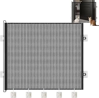 Cat Door Gate Safety Barrier Childproofing Supplies | Cat Proof Gate Stairs Telescopic Walker Kitten Bunny Infant Kids Hallway Cellar Pantry Bedroom Living Room Apartment Safety