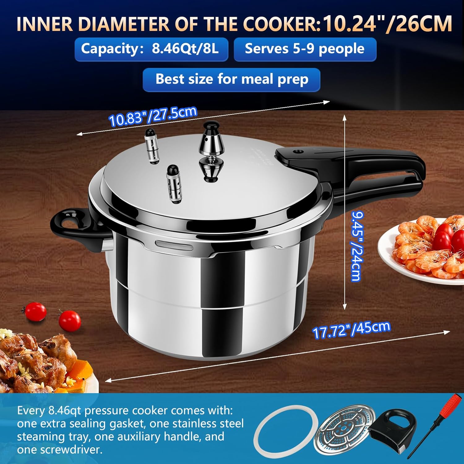 pressure cooker 8 qt+, olla de presion,All Stovetops Induction Compatible Thickened Pressure Cooker with Spring ollas de presión para cocinar pressure cooker 8 qt