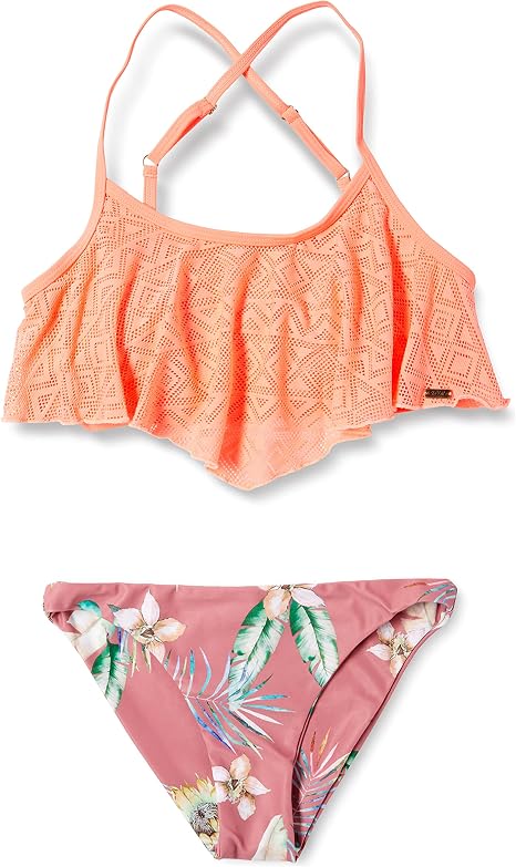 Amazon ロキシー ビキニ Tropical Flower Fril レディース ビキニ セパレーツ 通販