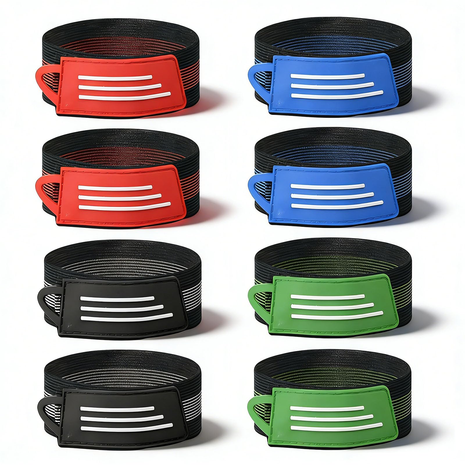 ZALAOR 4Pairs Cycling Trouser Clips for Men and Women: Reflective Bicycle Clips - High Elastic Cycle Clip Strips - Bike Clip Trousers Bands for Night Sports Cycling Hiking